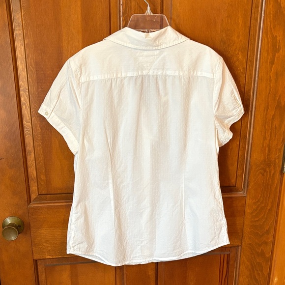 Tommy Hilfiger white Short Sleeve Button-Up Shirt - Picture 3 of 7